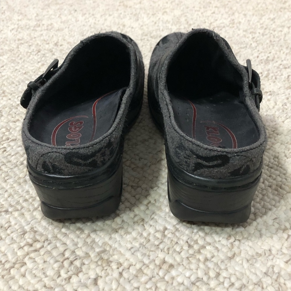 Klogs Charcoal and Black Slip-Ons - Picture 3 of 6